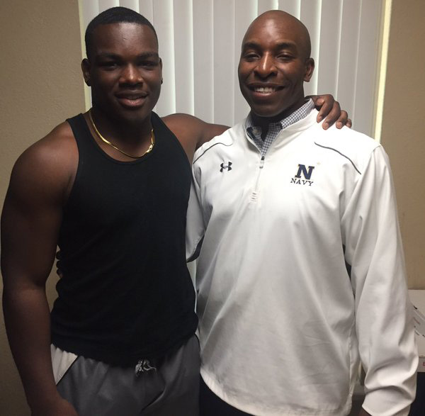 James and Coach Green hanging out during an in-home visit. 