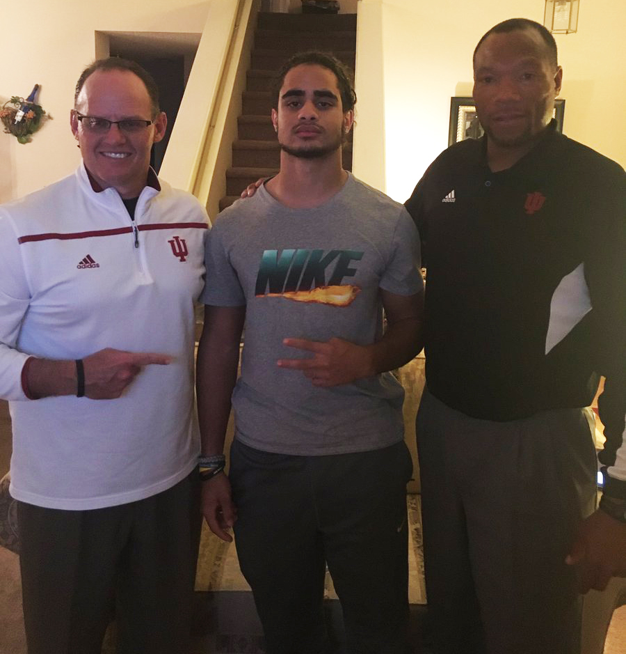 Robinson receiving an in-home visit from the Indian coaching staff on 11/29